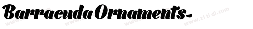 Barracuda Ornaments字体转换